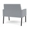 Lesro Mystic Lounge Reception Bariatric Chair, Black, RS Fog Upholstery ML1401 - alternate 2